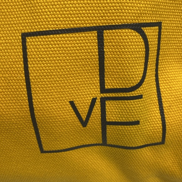 Diane Von Furstenberg Yellow Canvas Tote Bag - Picture 6 of 17